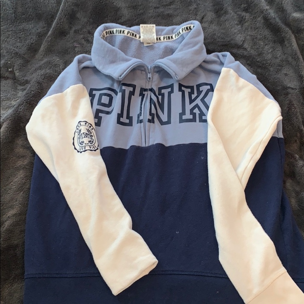 VSPINK 3/4 zip jacket.